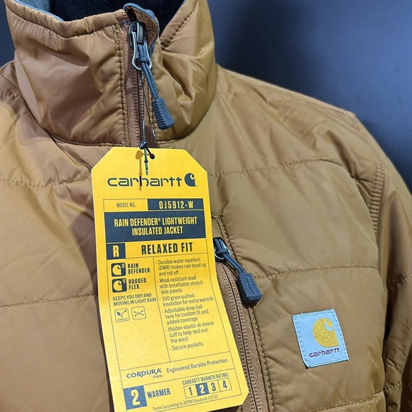Carhartt Rain Defender Insulated, 2 warmer relaxed fit lightweight puffer jacket - Picture 4 of 14